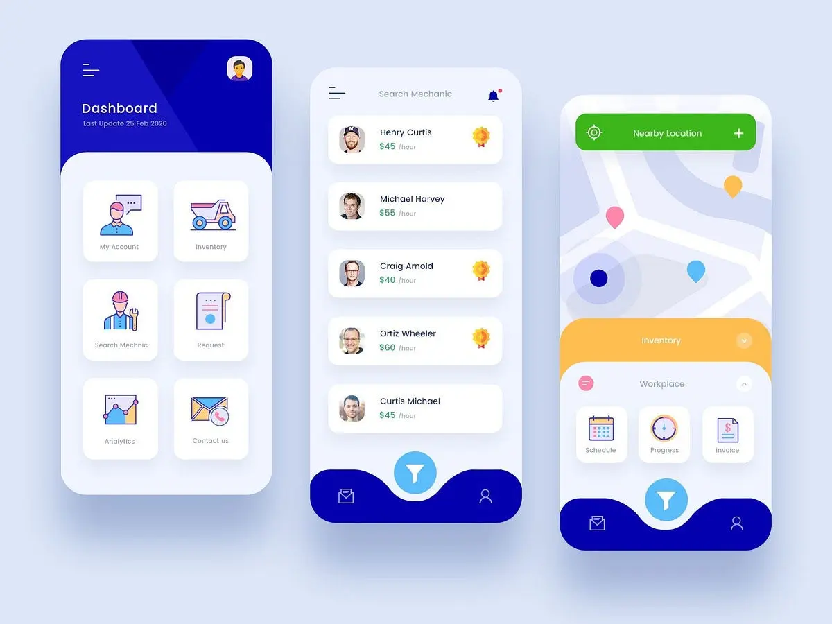 نمونه طرح Wireframe برای یک صفحه وب با ساختار اولیه