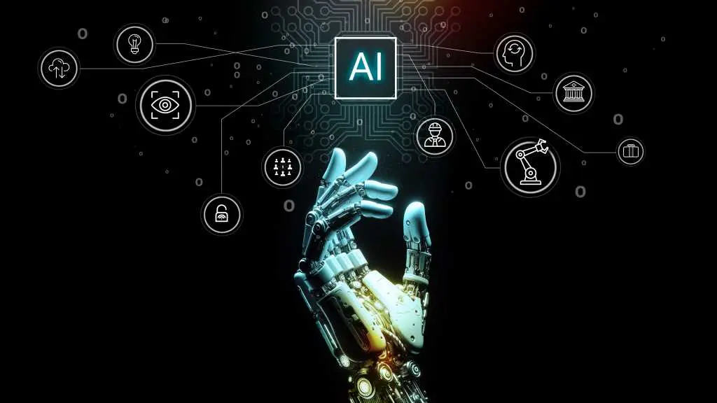 یک تیم تحقیقاتی در حال بررسی نتایج یک مدل یادگیری ماشین بر روی یک صفحه نمایش بزرگ