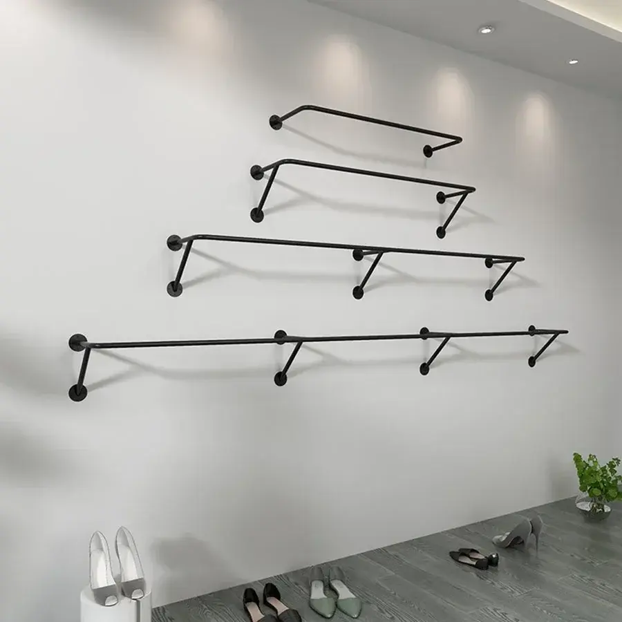 نمونه رخت‌آویز دیواری چوبی با طراحی مدرن
